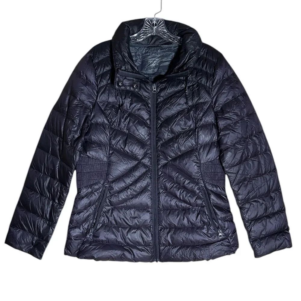 a.n.a. Packable Premium Down Dark Purple Jacket